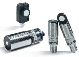 Ultrasonic Sensors offer detection range of 20 mm to 8 m